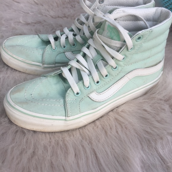 mint vans high tops